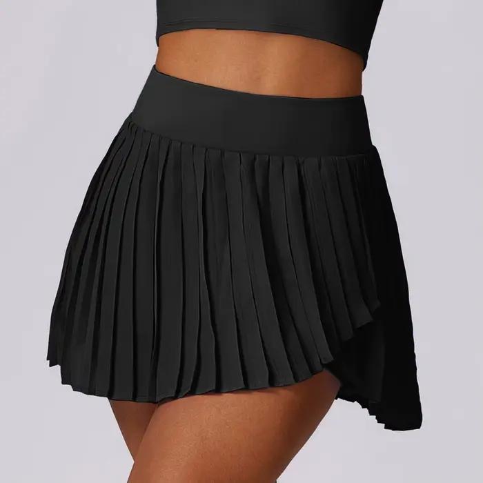 Jupe de dehors Plissée Décontractée pour Femme, Fausse Culotte de Tennis Deux Pièces à vaccage Rapid