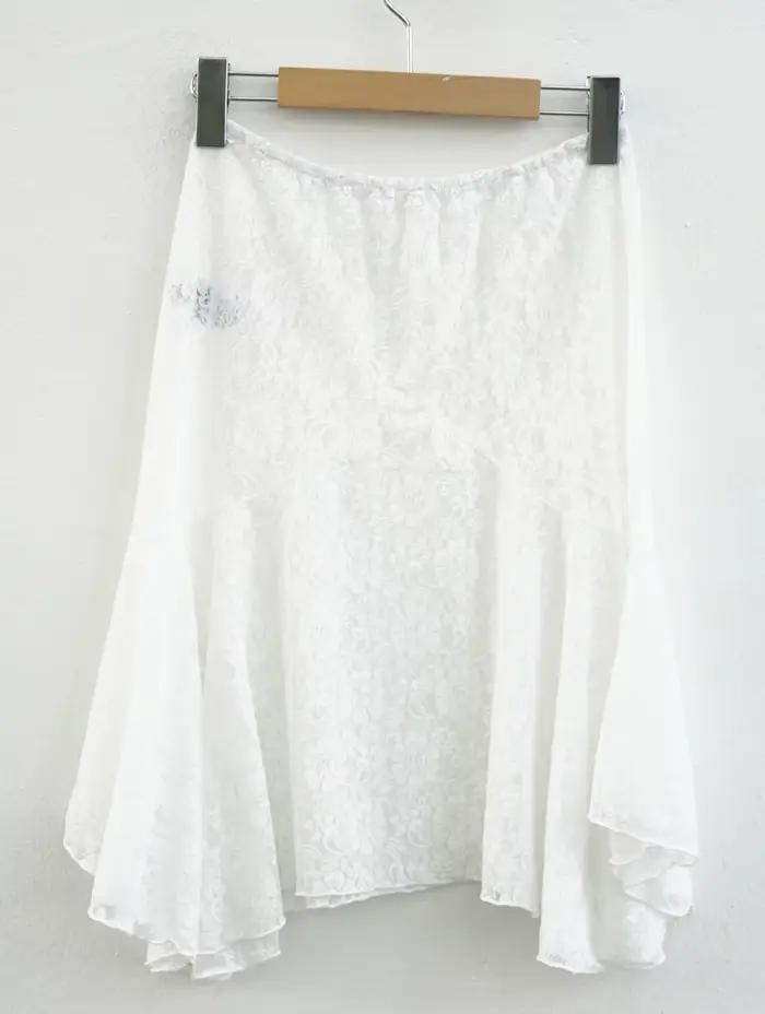 Tonngirls-Jupe vintage irrégulière pour femme, streetwear rétro Y2K, collocation en dentelle, mode c