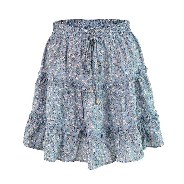 Jupes florales taille haute A-Line pour femmes, jupes d'été décontractées pour femmes, mode chic, la
