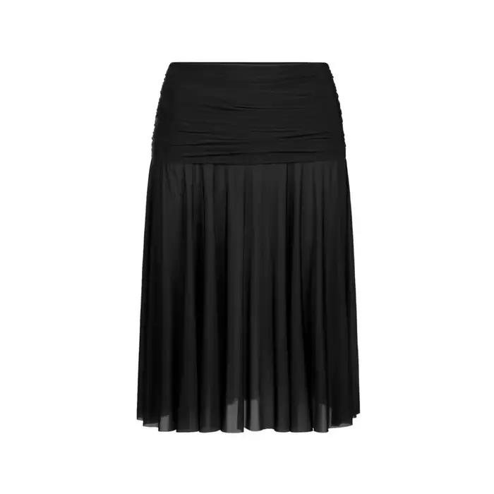 Jupe plissée taille moyenne pour femmes, tenue élégante, couleur unie, mi-longue, douce et romantiqu