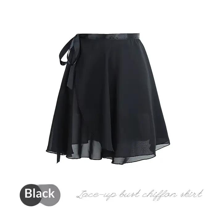 Jupes de ballet pour femmes, jupe de danse en mousseline à lacets, jupe de tutu de pratique de balle