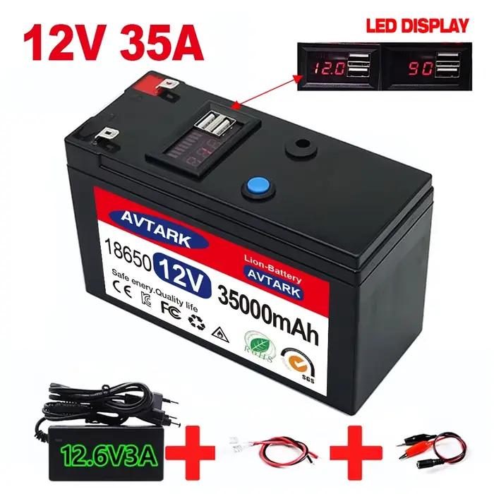 Batterie au lithium 12V 120Ah LiFePO4, 4000+ cycles profonds, BMS intégré, durée de vie de 10 ans, p