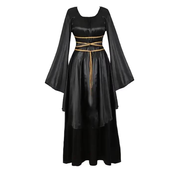 Robe longue médiévale pour femme, robe de bal Renaissance, robe de cour gothique rétro, costumes de 