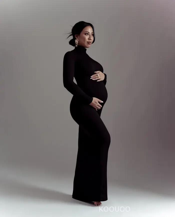 Robes de maternité pour séance photo grossesse femmes moulante Maxi robes longues vêtements pour pho
