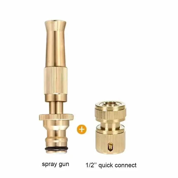 Buse de pulvérisation pistolet à eau en laiton haute pression arroseur à pulvérisation directe conne