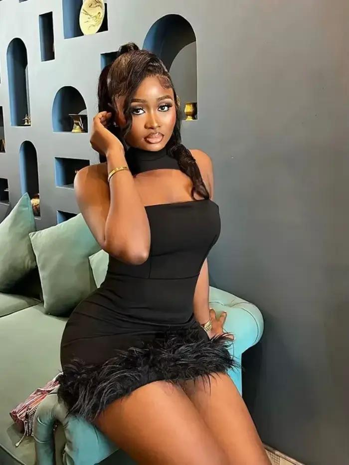 Robe noire moulante pour femmes, Streetwear ajouré, robe De nuit laineuse Sexi, tenues De Club tenda