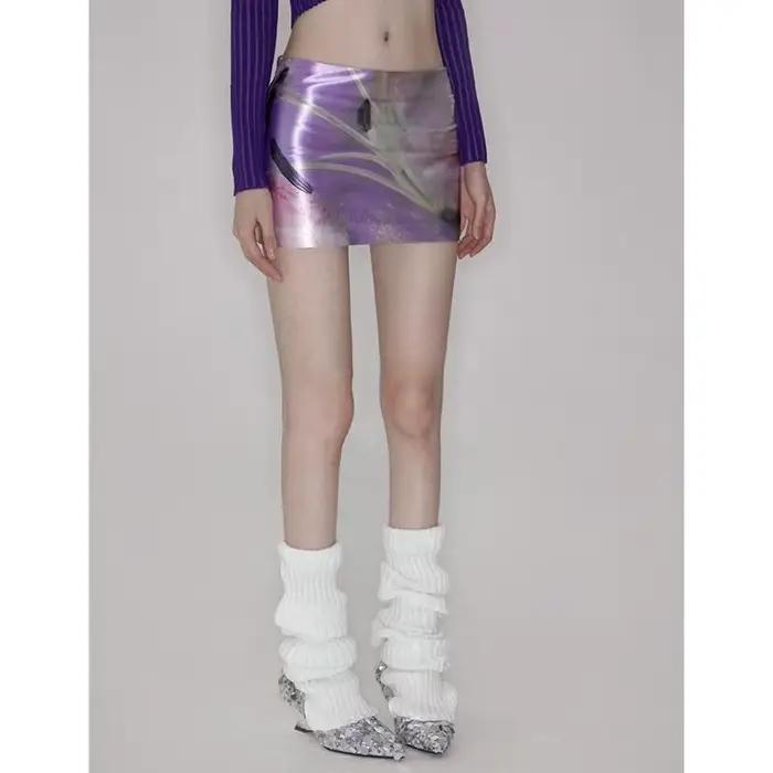 Jupe moulante pour femmes Floral coupe ajustée Jupe mode coréenne Sexy Saia 2025 Faldas Mujer De Mod