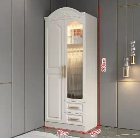 Armoires de chambre blanches, meubles de rangement bon marché, armoire à vêtements vintage petite po