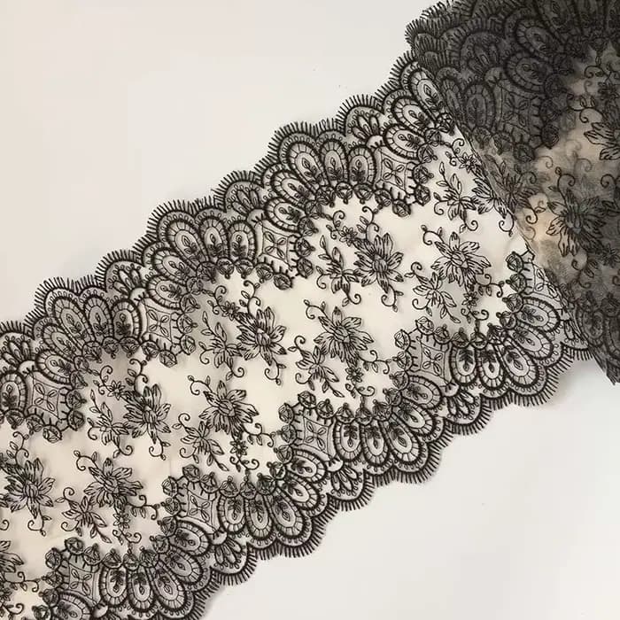 20Yards 20cm dentelle bilatérale jupe ourlet sous-vêtements couture artisanat bricolage vêtements br