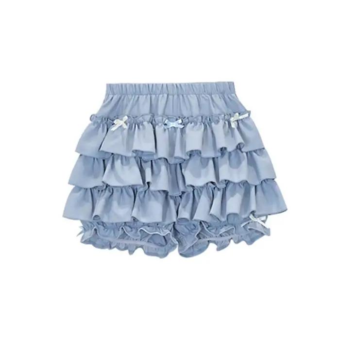 Mini-jupes à plusieurs niveaux pour femmes, style Lolita chic, robe de Rhtout-assressenti, été, fill