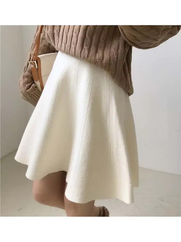 Will-Mini jupe plissée taille haute pour femme, Streetwear, All Match, A-Line, Solid, Automne, Hiver