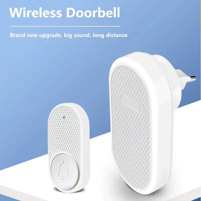 Sonnette sans fil pour maison intelligente, télécommande longue Distance de 200m, sonnette de porte 