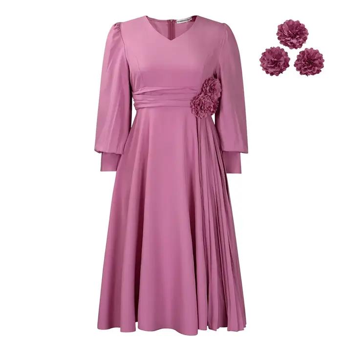 Jupe trapèze élégante de couleur unie, robe grande taille, mode printemps 2025, vêtement tendance po
