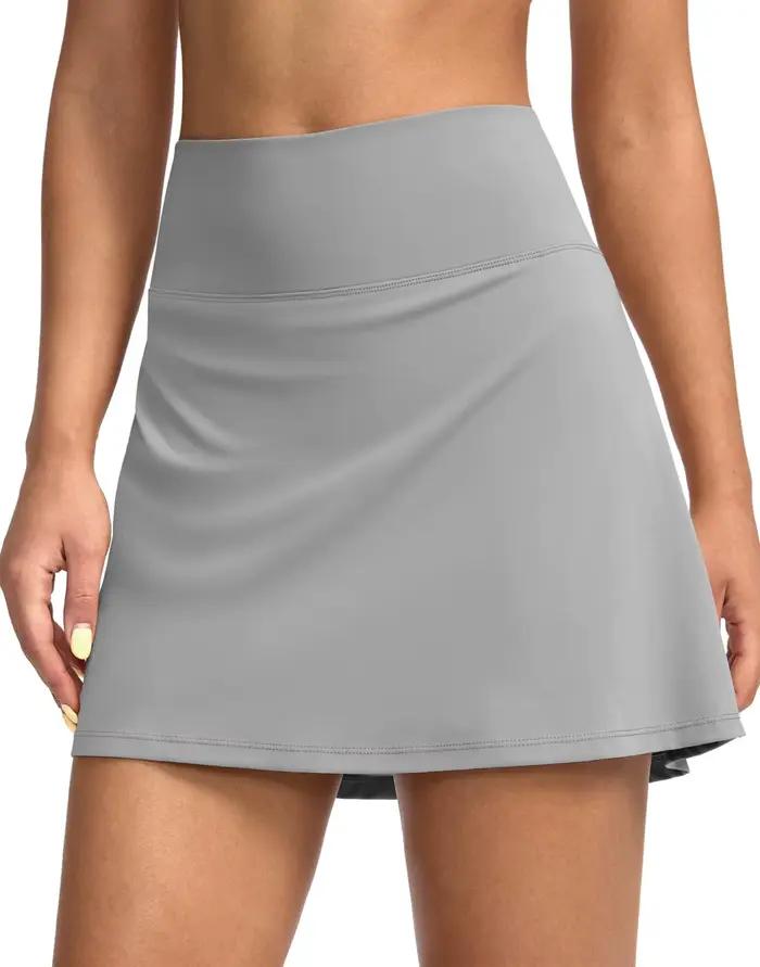 Jupe de tennis taille haute pour femme, jupe de fitness d'extérieur, jupe de yoga plissée anti-trans