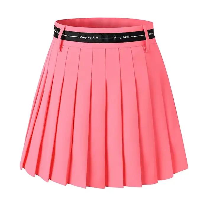 Jupes de Golf et de Tennis pour femmes, taille haute, Double couche plissée, sport, Fitness, course 