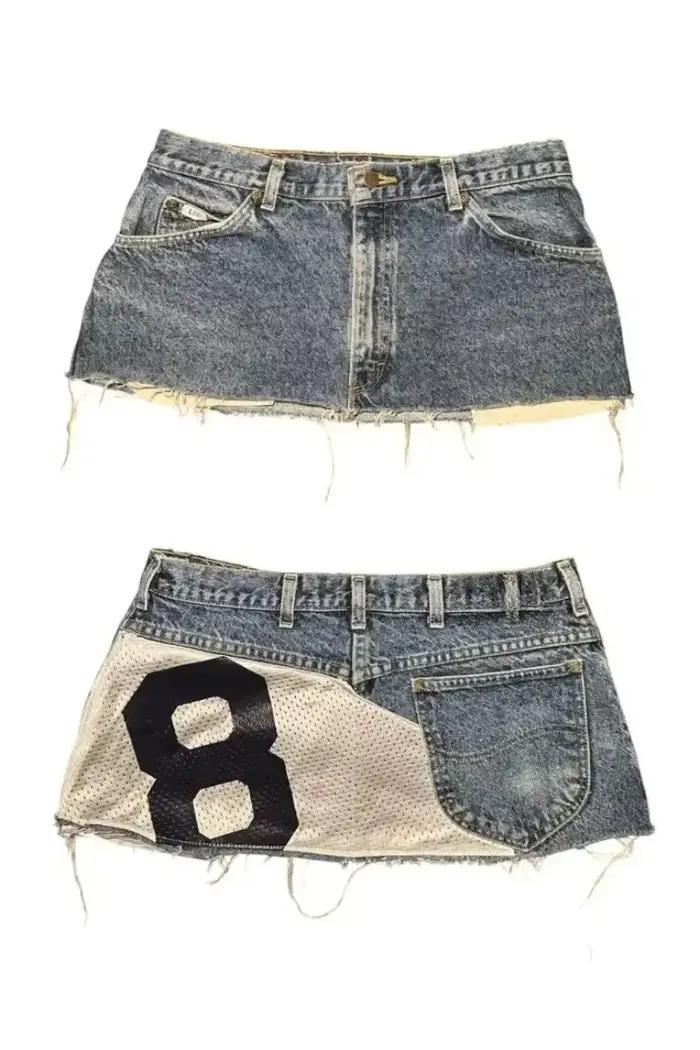 Mini-jupe d'été sexy, style américain, polyvalente pour les soirées, mini-jupe noire asymétrique ave