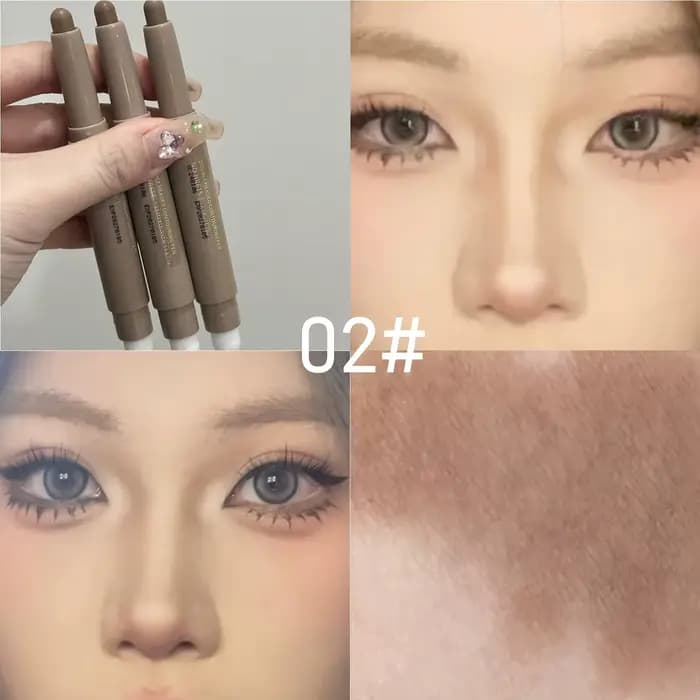 Bâton de mise en évidence et bronzant : correcteur longue durée avec pinceau, stylo correcteur éclai