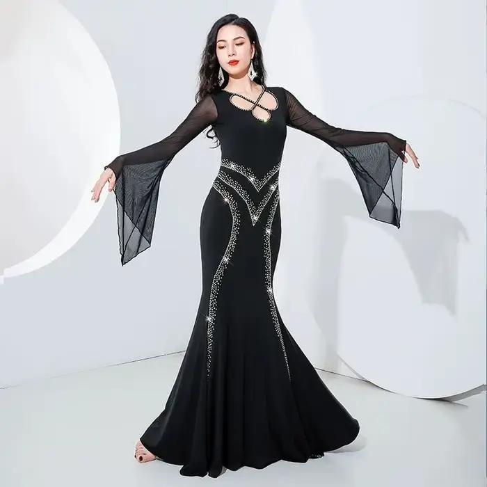 Jupe longue Maxi queue de poisson pour femmes, robe de danse du ventre, irak Khaleeji Thobe Kawleeya