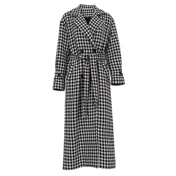 Manteau Long chaud automne hiver femmes manteau Long en laine femmes vêtements d'extérieur femmes ép