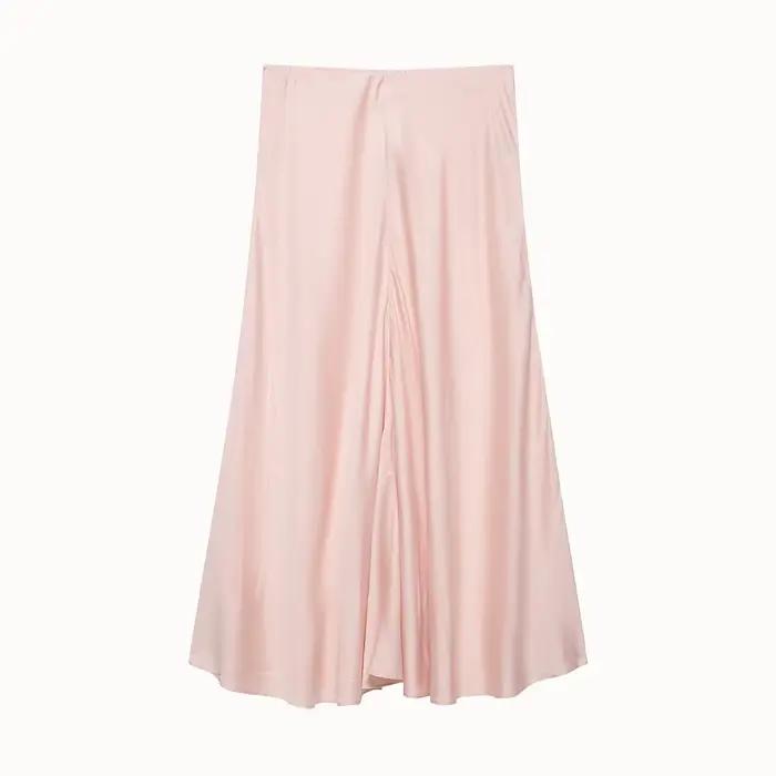Jupes pour femmes Printemps-Été 2026 – Jupe évasée élégante à taille élastique, coupe trapèze, taill