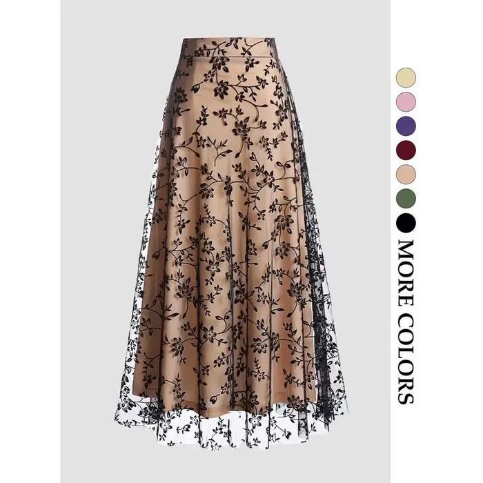 Jupe en tulle rétro couleur unie style années 50, élégante, pour femme et fille, été, deux couches, 