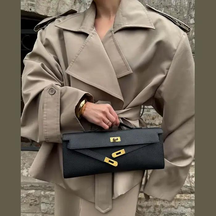 Trench court à lacets pour femmes, Vintage, col rabattu, épaulettes, manches longues, cintré à la ta