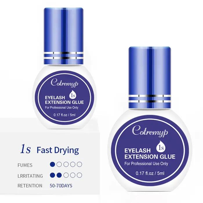 Colle pour extensions de cils 5ml, séchage rapide, adhésif longue durée, sans danger pour les faux c