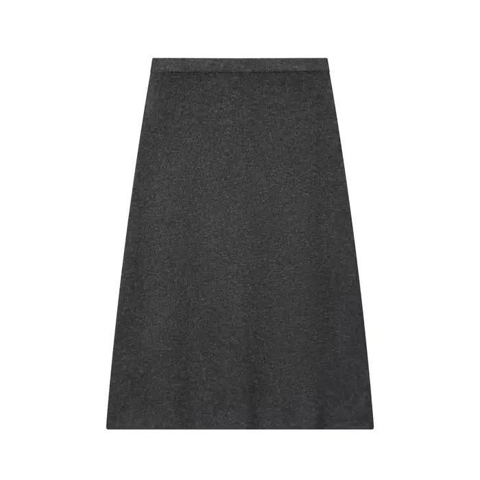 Ensemble jupe et cardigan court en maille pour femme HH, col en V, manches courtes, boutons cachés, 