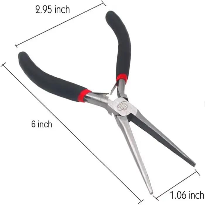 Pince multifonctionnelle robuste à bec long pour le bricolage, la fabrication de bijoux et l'artisan