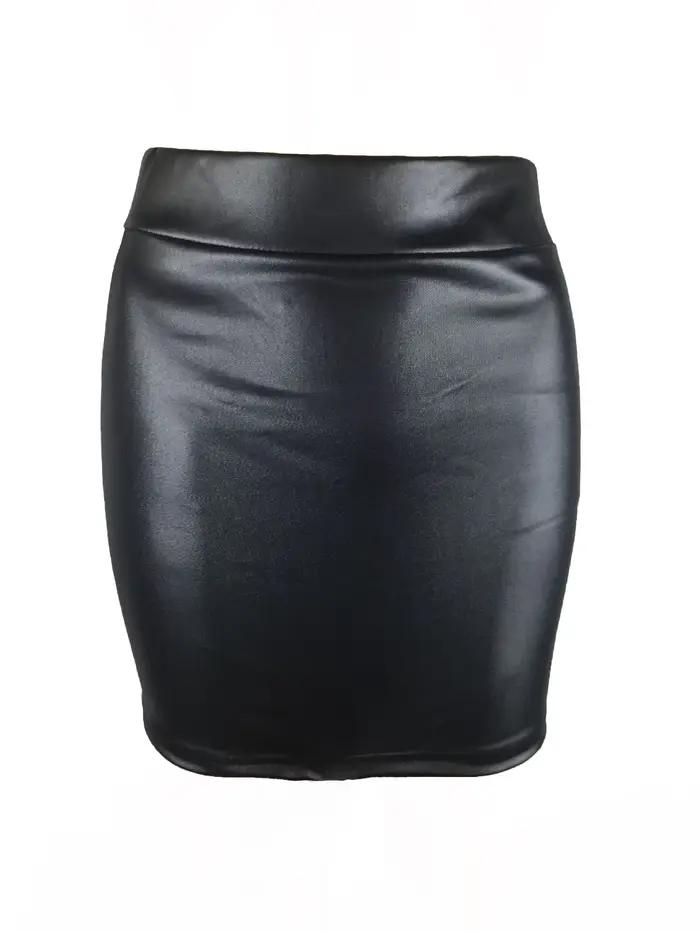 Femmes été Mini jupes taille haute coupe ajustée hanche crayon jupes Vintage moulante jupe Sexy Club