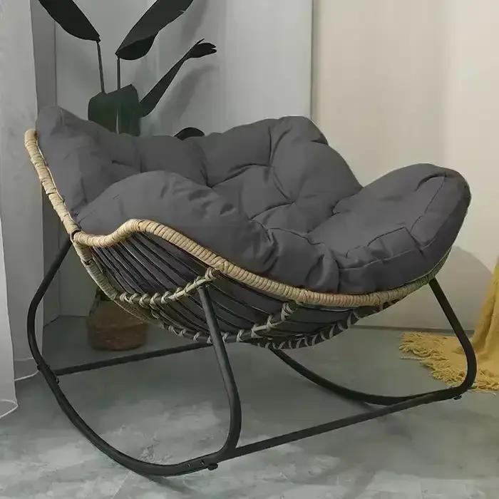Chaise à bascule extérieure adulte paresseux canapé nid d'oiseau en forme de salon balcon sieste pet