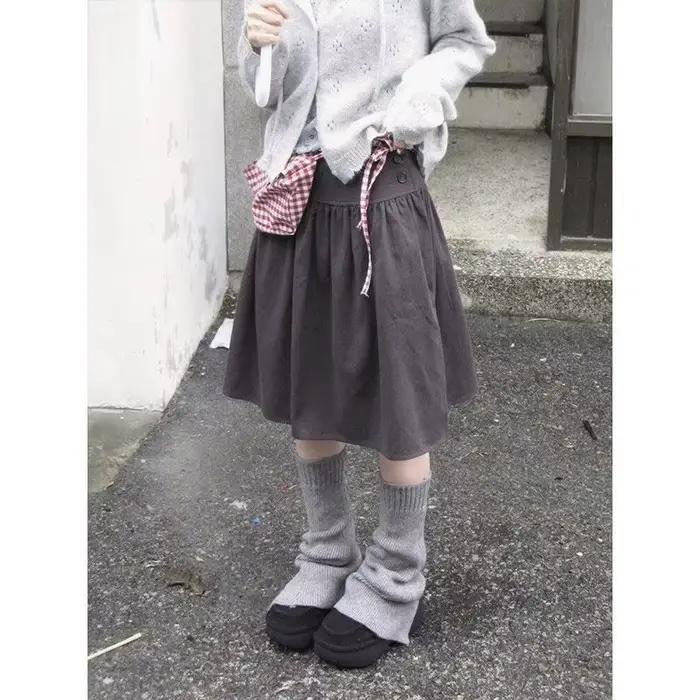 Jupe courte évasée noire taille haute pour femme, coupe trapèze, amincissante, polyvalente, anti-tra
