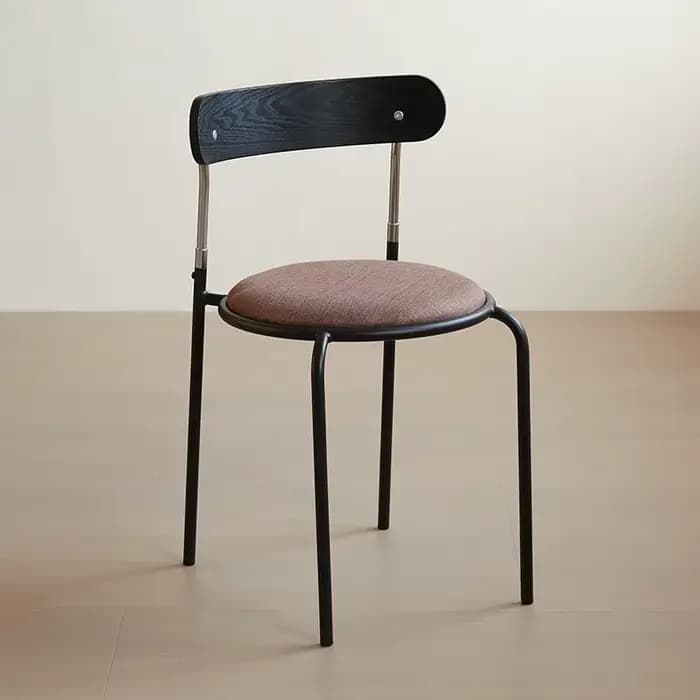 Chaise de salle à manger haute de luxe légère, avec dossier en bois massif, design moderne rétro, mo