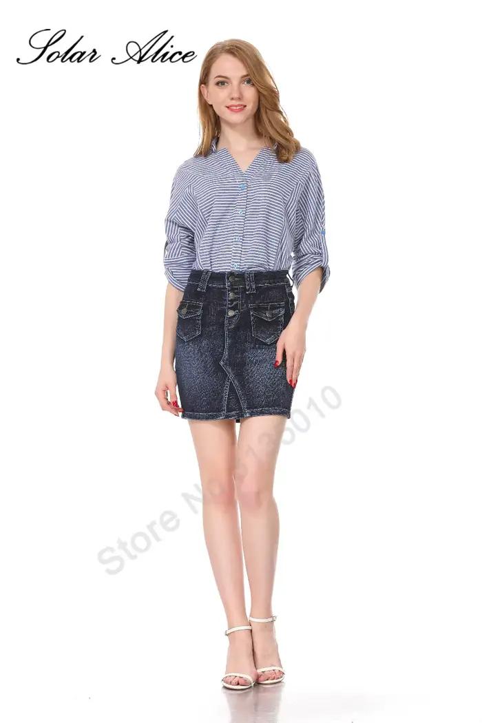 2025 nouvelle jupe en jean d'été femmes bureau affaires Denim bleu jean jupe filles au-dessus du gen