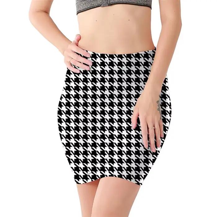 Mini jupes taille haute pour filles, sexy, motif léopard, pour salle de bain, décontractées, courtes