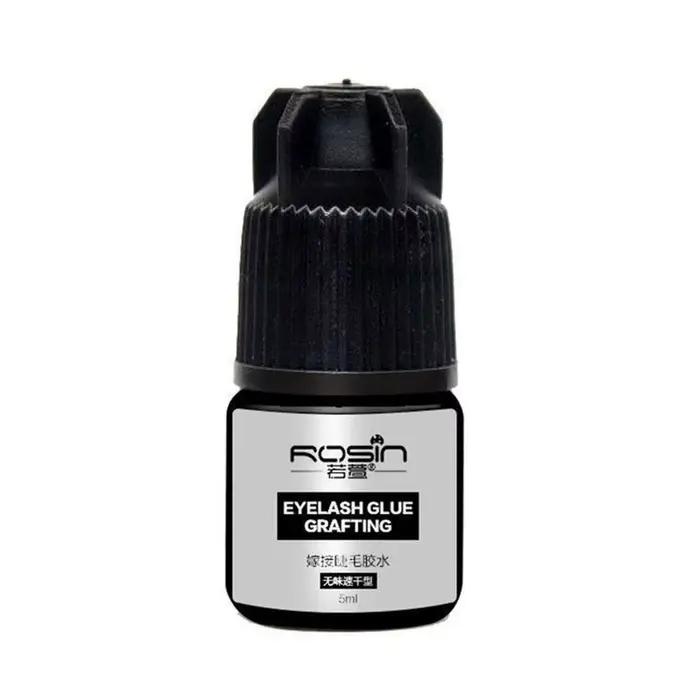 Colle noire pour extensions de cils, sans odeur, sans adhésif irritant, rétention d'adhésif durable,