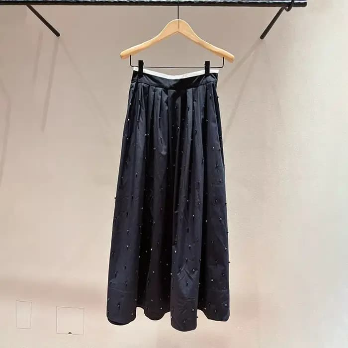 Jupe midi pour femme ornée de diamants, taille haute, amincissante, plissée, longue, pour le début d