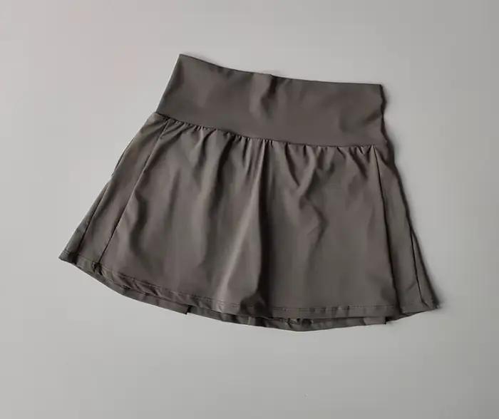 Jupe courte de sport taille haute, nouveau short d'été doublé cool et anti-absorbe ouissement, jupe 