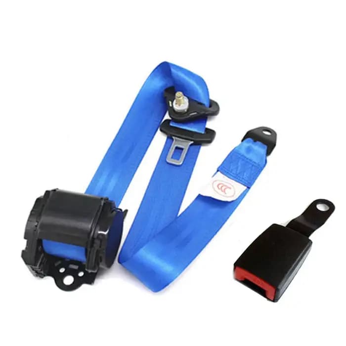 Ceintures de sécurité de voiture rétractables bleues à 3 points, ceinture de sécurité pour les voitu