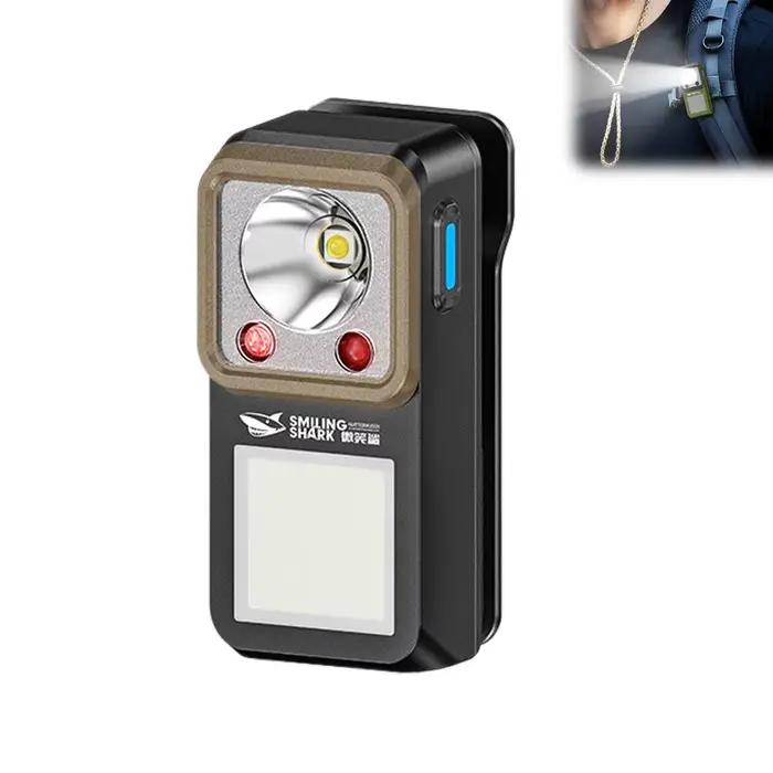 Lampe torche LED magnétique à clipser, éclairage ultra-durable pour l'extérieur, lampe de travail d'
