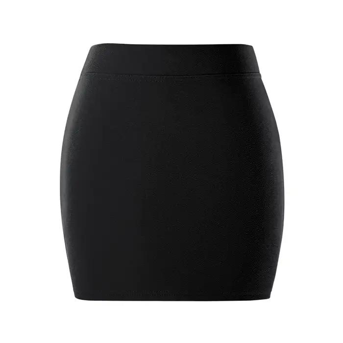 Été femmes jupe de base paquet jupe de hanche Mini jupes crayon élastiques bureau dame drapé mince a