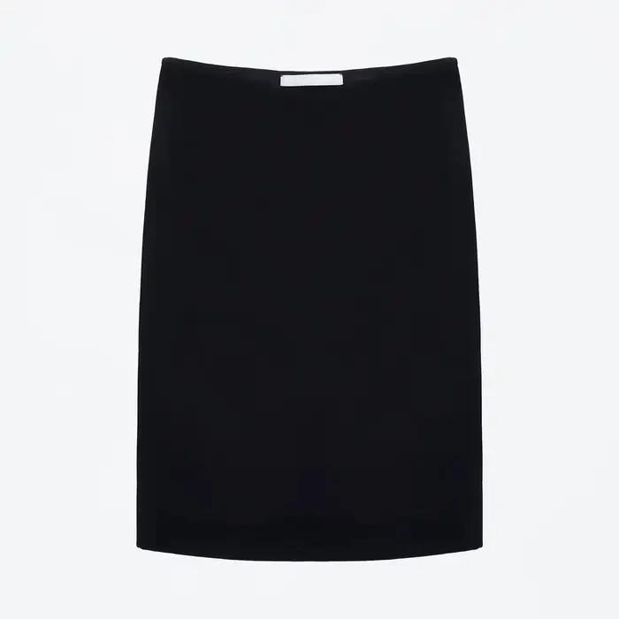 Jupe imprimée Tank Usd Dollar, jupe moulante noire taille mi-basse, tissu en rayonne double couche, 