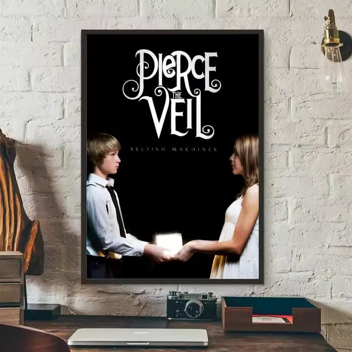 P-Pierce The Veil Band affiche HD art collant mur étanche maison salon chambre bar décoration esthét