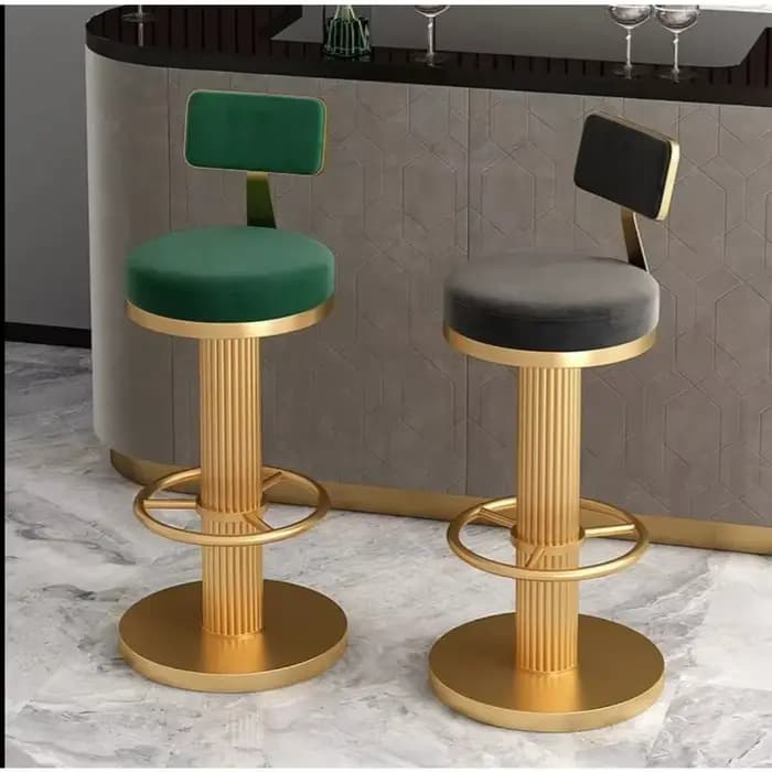 Chaise de comptoir de bar rotative dossier réglable lumière tabouret haut de luxe tabouret de bar mo