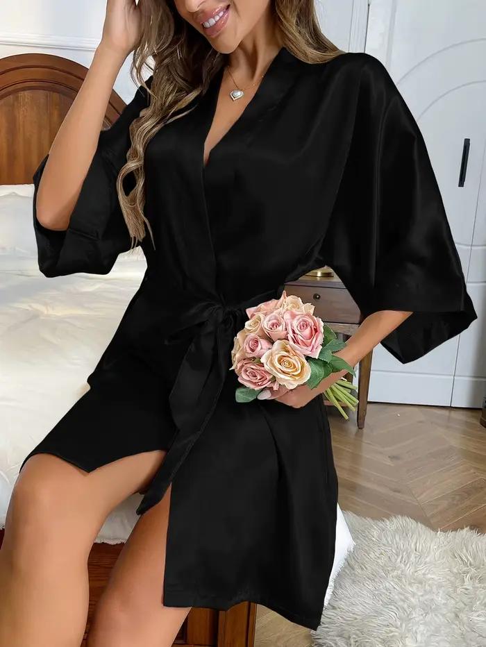 Jupe de nuit printemps été, nouvelle robe de maison simple, sexy, longue, cardigan en soie, peignoir
