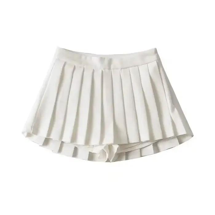 Spice girl jupe plissée femme couleur pure petite jupe courte été nouvelle version coréenne JK collè