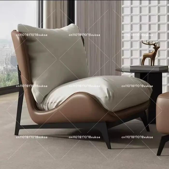 Fauteuil simple et confortable pour balcon, chaise longue relaxante pour la maison