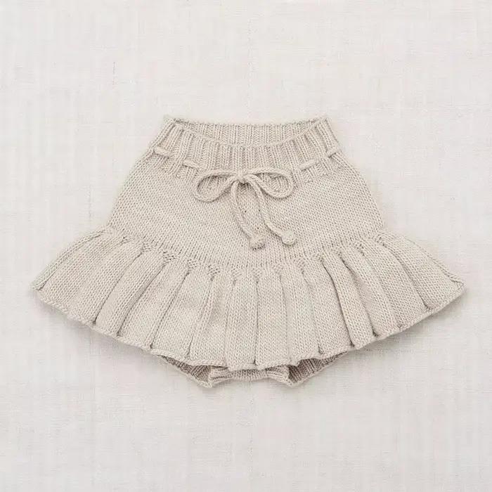Tricoté adolescents filles jupes plissées automne hiver épais jupe plissée jupe moelleuse courte déc