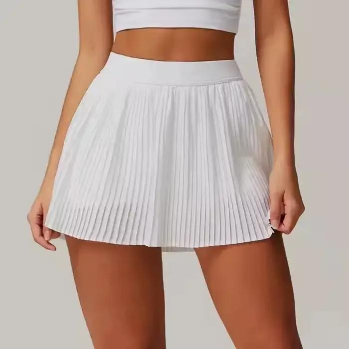 Jupe de golf et de tennis 2 en 1, combinaison de fitness plissée avec poche intérieure, style sexy p