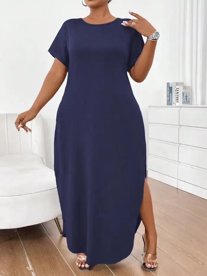 Robes longues d'été grande taille 2025 – Robes décontractées amples pour la plage et robes de soirée